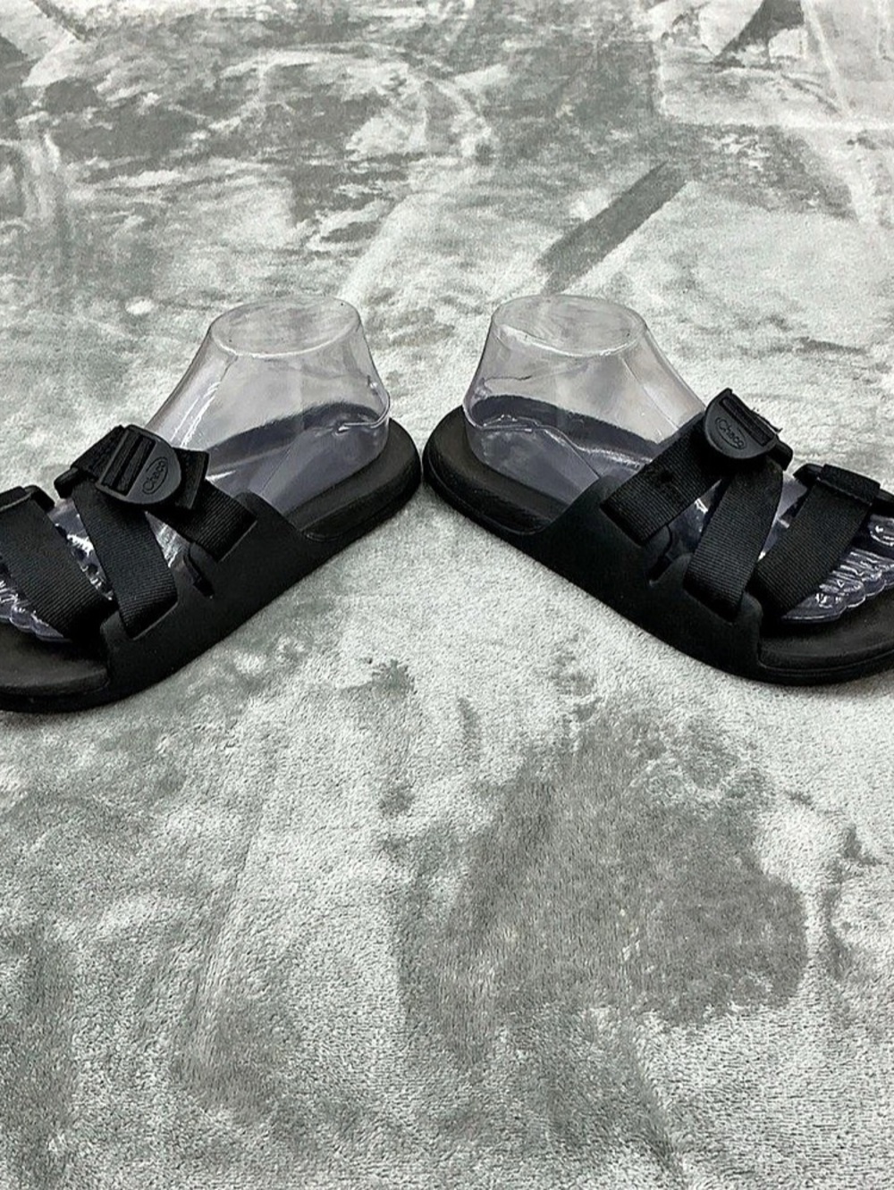 Chaco Chillos Slide Sandals Women’s 8 Black style# jch107818 recovery ultralite